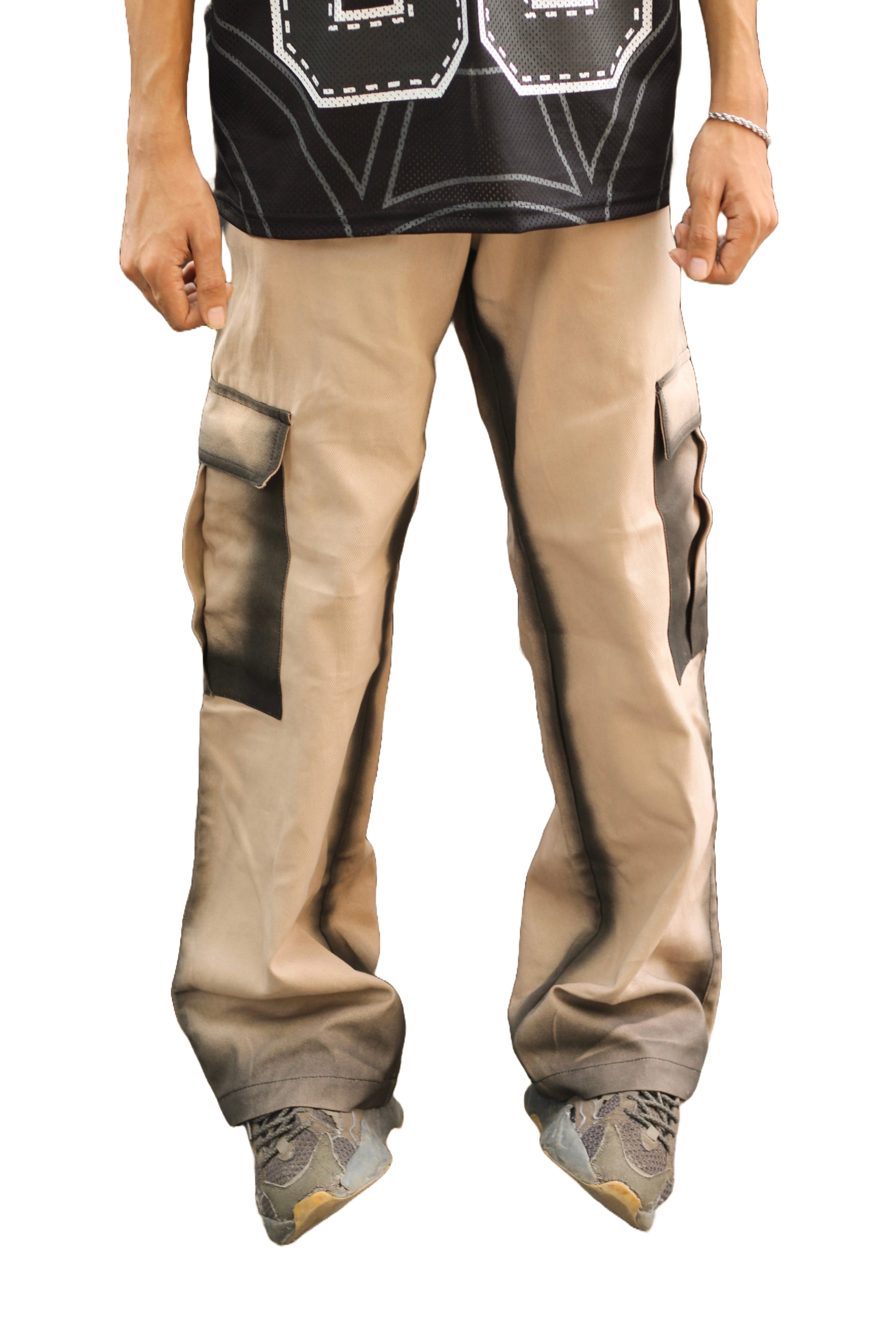 Spray Painted Six Pocket Cargo Pant