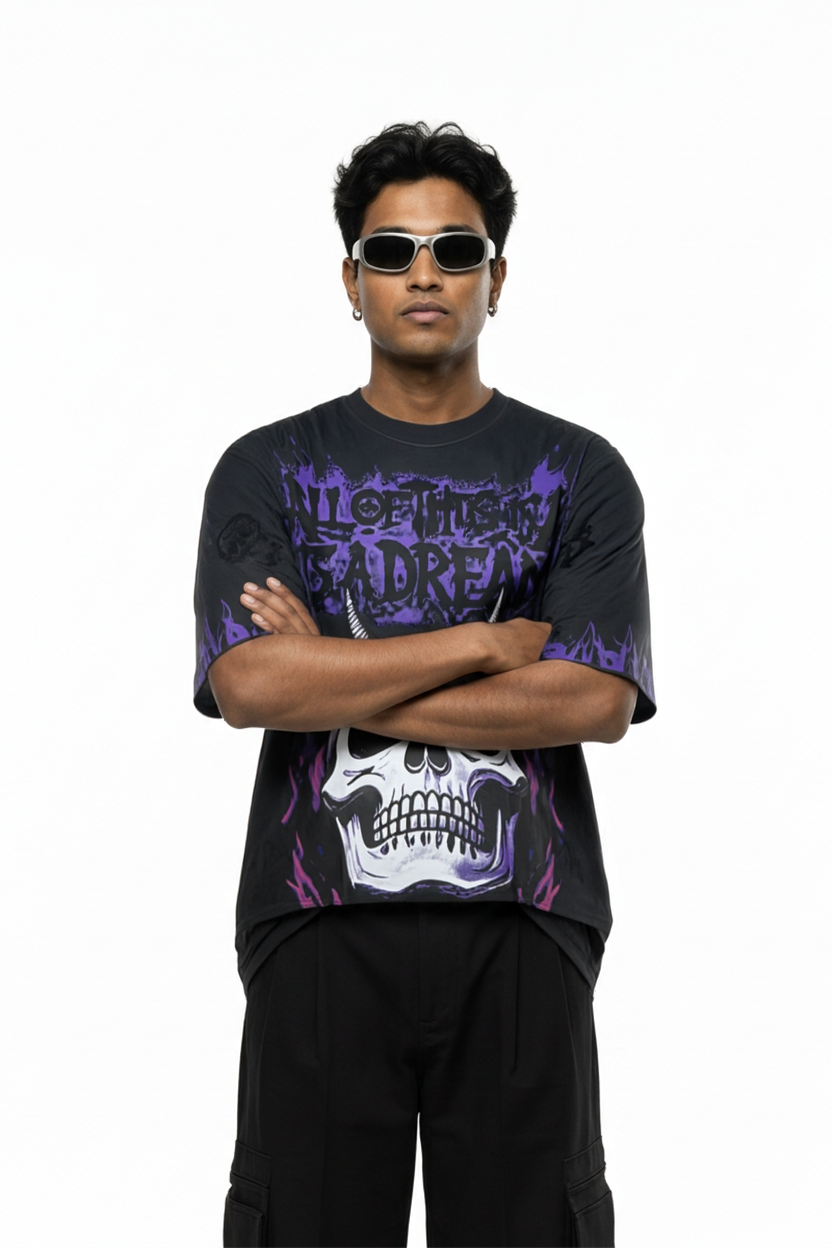 Dream Grey Drop Shoulder T-Shirt