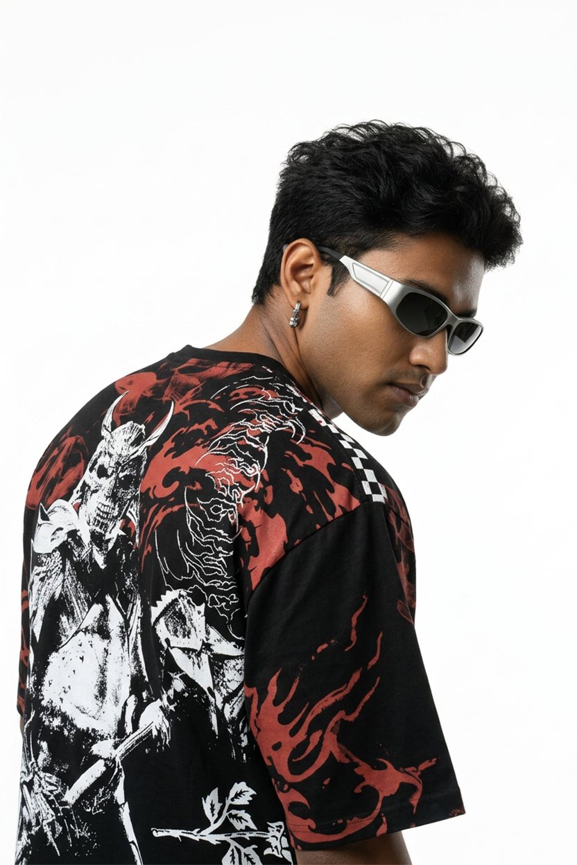 Mortal Kombat Drop Shoulder T-Shirt