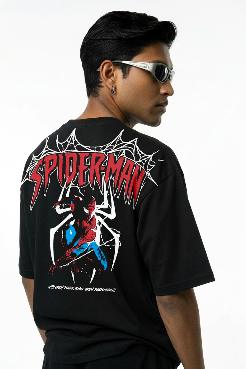 Spider Man Drop Shoulder T-Shirt