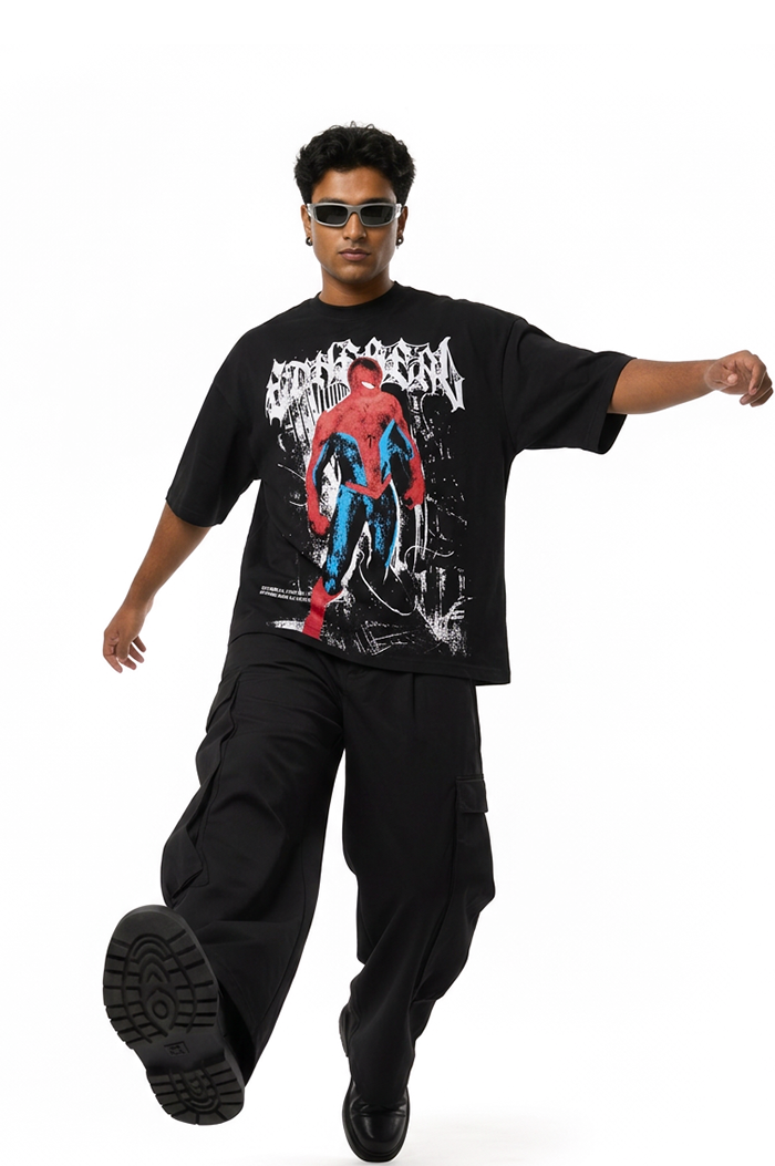 Spider Man Drop Shoulder T-Shirt