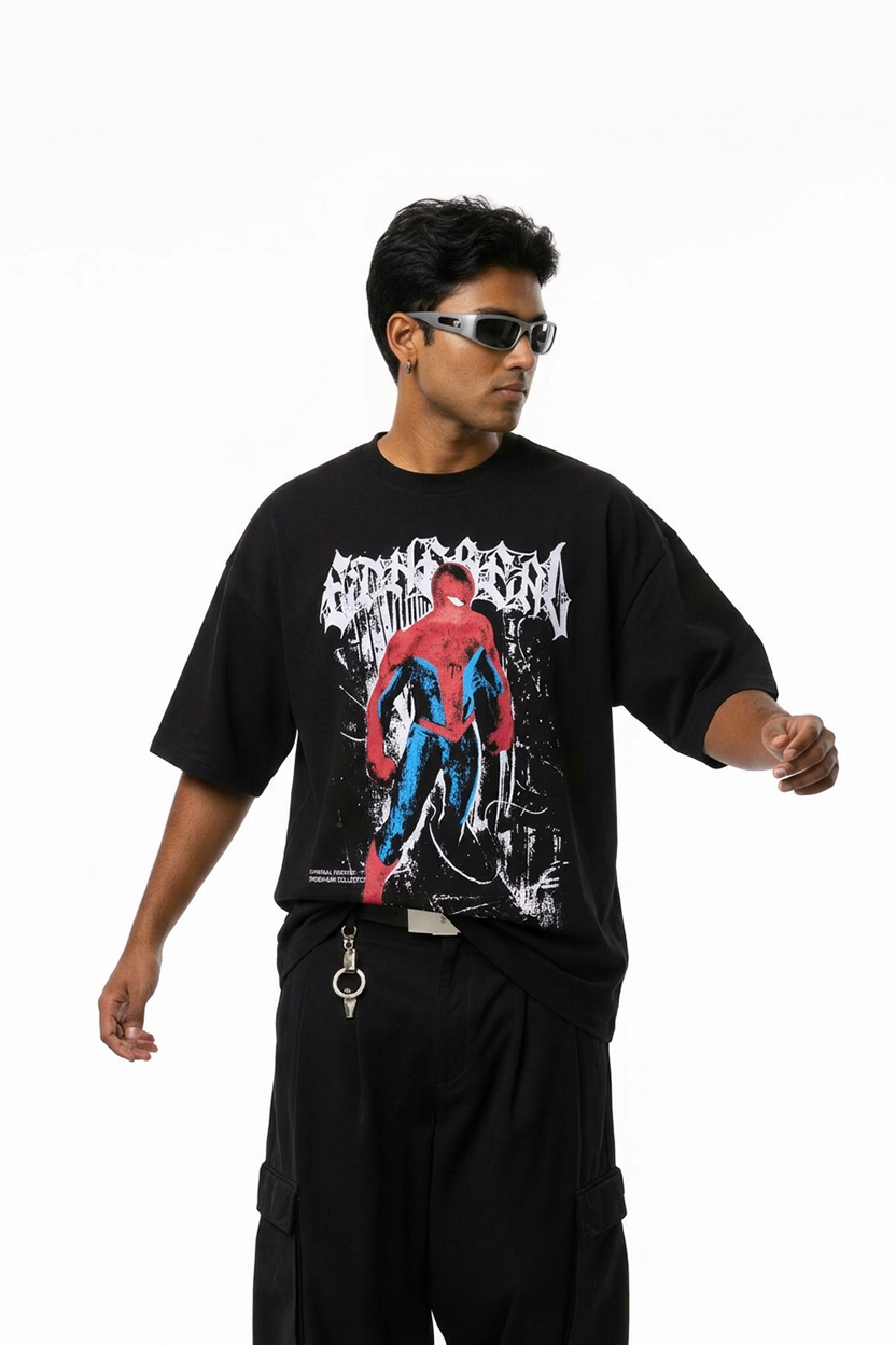 Spider Man Drop Shoulder T-Shirt