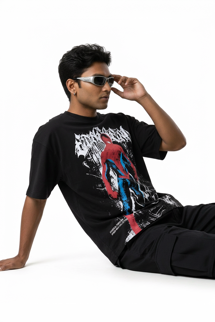 Spider Man Drop Shoulder T-Shirt