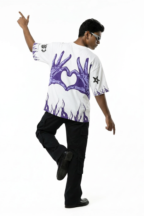 Dream White Drop Shoulder T-Shirt