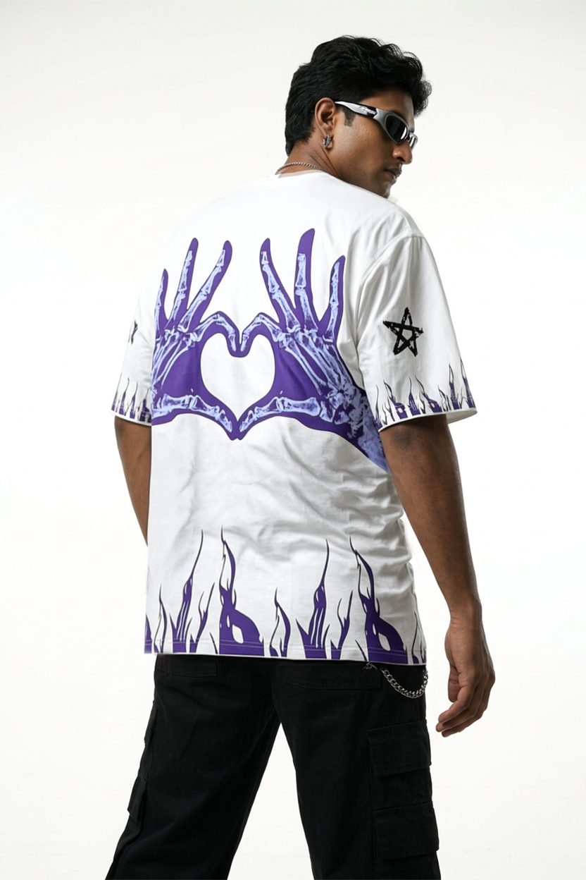 Dream White Drop Shoulder T-Shirt