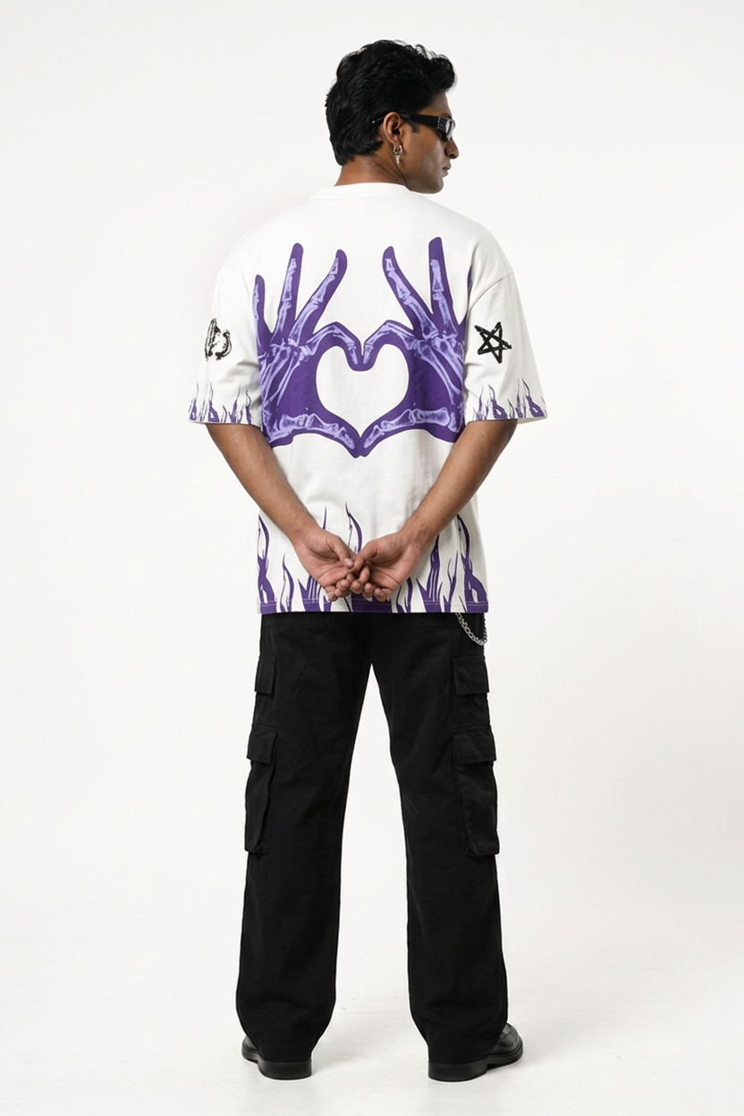 Dream White Drop Shoulder T-Shirt